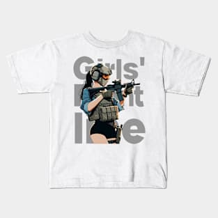 Girls' Frontline Tactical Chic Tee: Where Strength Meets Style Kids T-Shirt